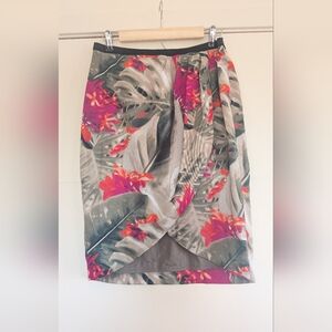 Worthington Tropical Floral Pencil Skirt